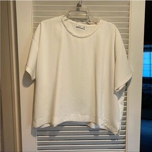 Vince XXS white crew neck blouse